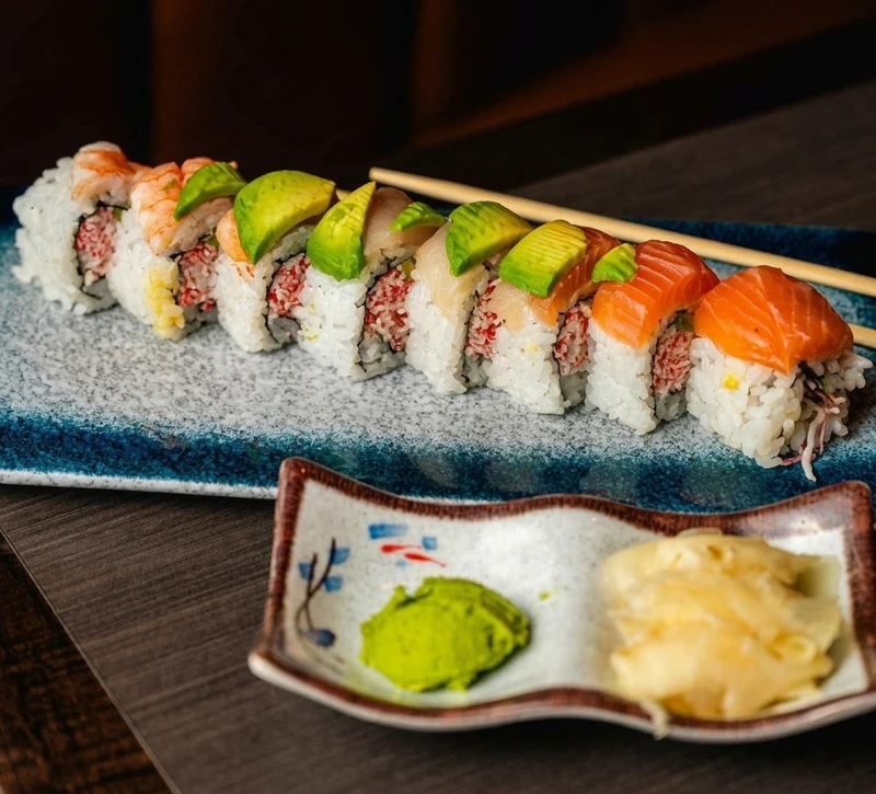 Specialty sushi rolls at Kon'ya Japan, northwest Calgary